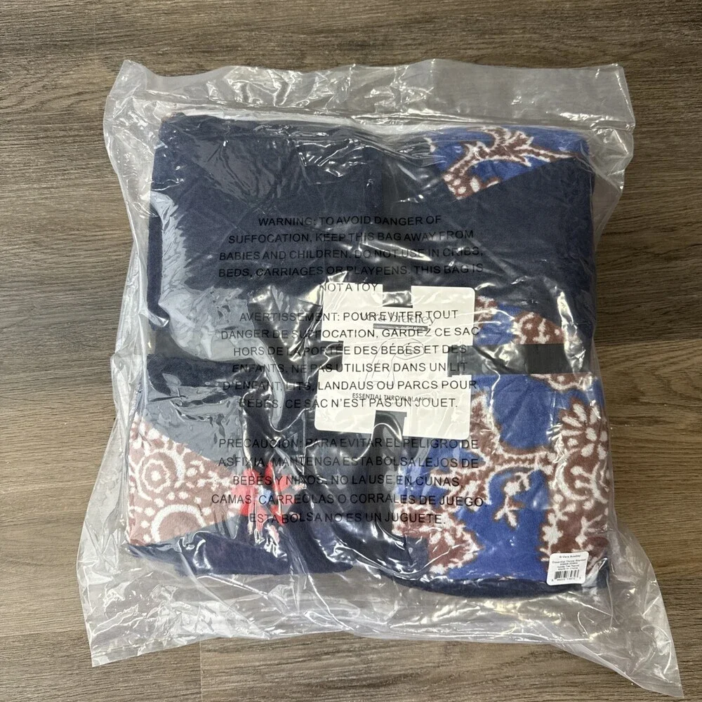 Vera Bradley~Holiday Tree Peacock~Throw Blanket~ 50688-20964~Blue~ 80” X 50”~NWT